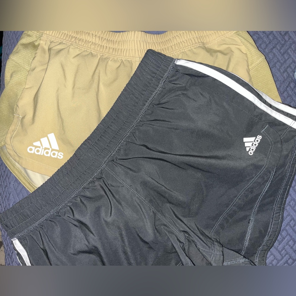 2 pairs of adidas shorts